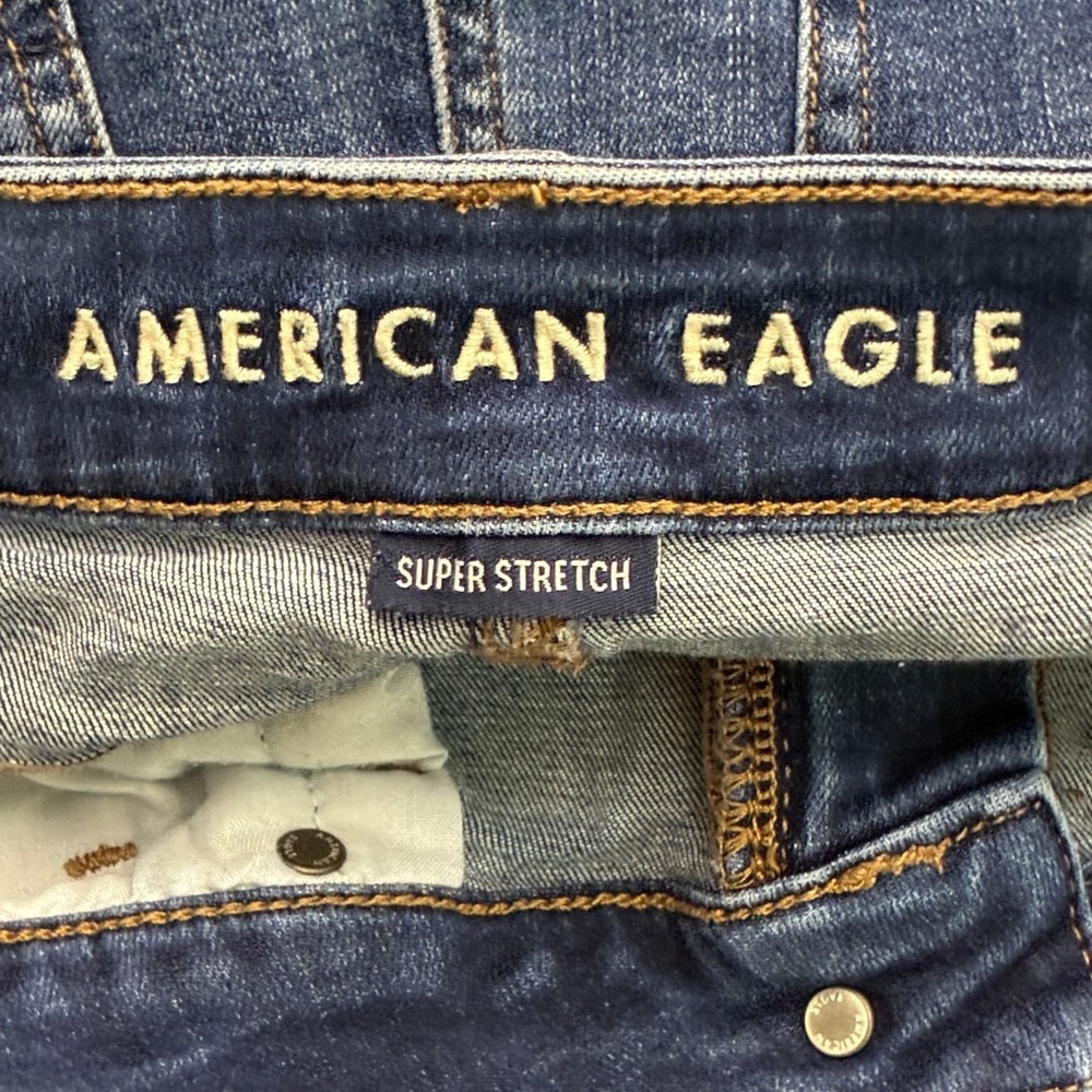 American Eagle Super Stretch Solid Shortie Denim … - image 5